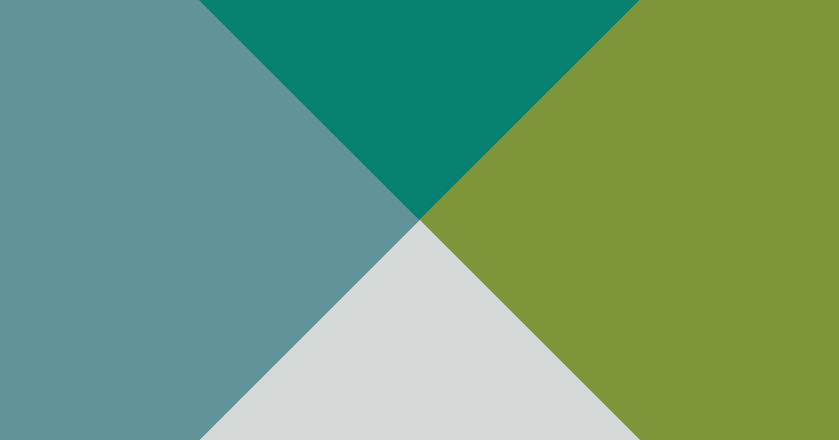 Gray, blue, teal and olive color palette