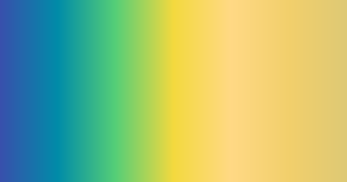 Blue, green, yellow and tan color palette