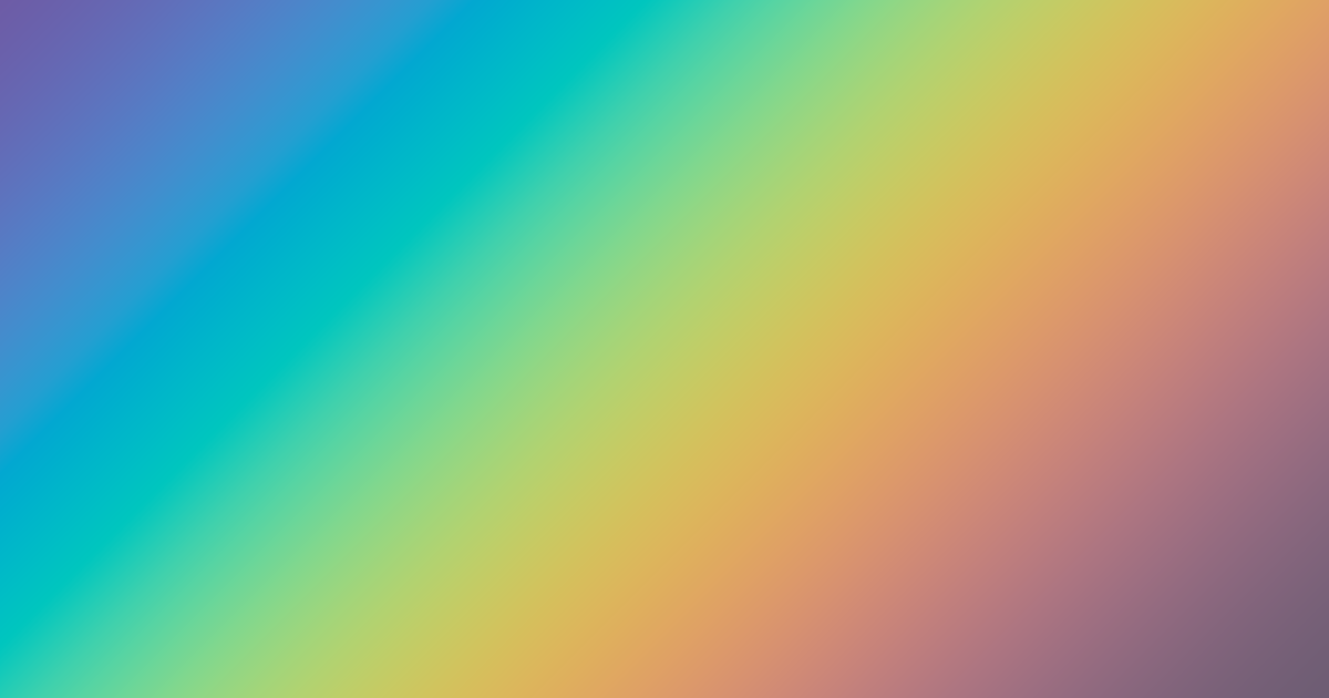 Muted rainbow from blue to purple color palette
