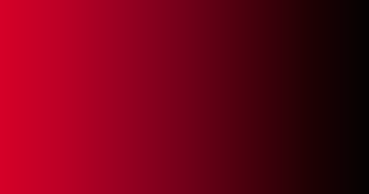 Rouge à noir (monochrome), palette de couleurs