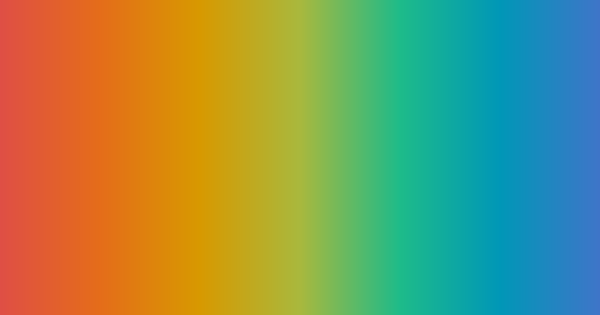 Naranja, verde y azul en tonos vivos: paleta de colores