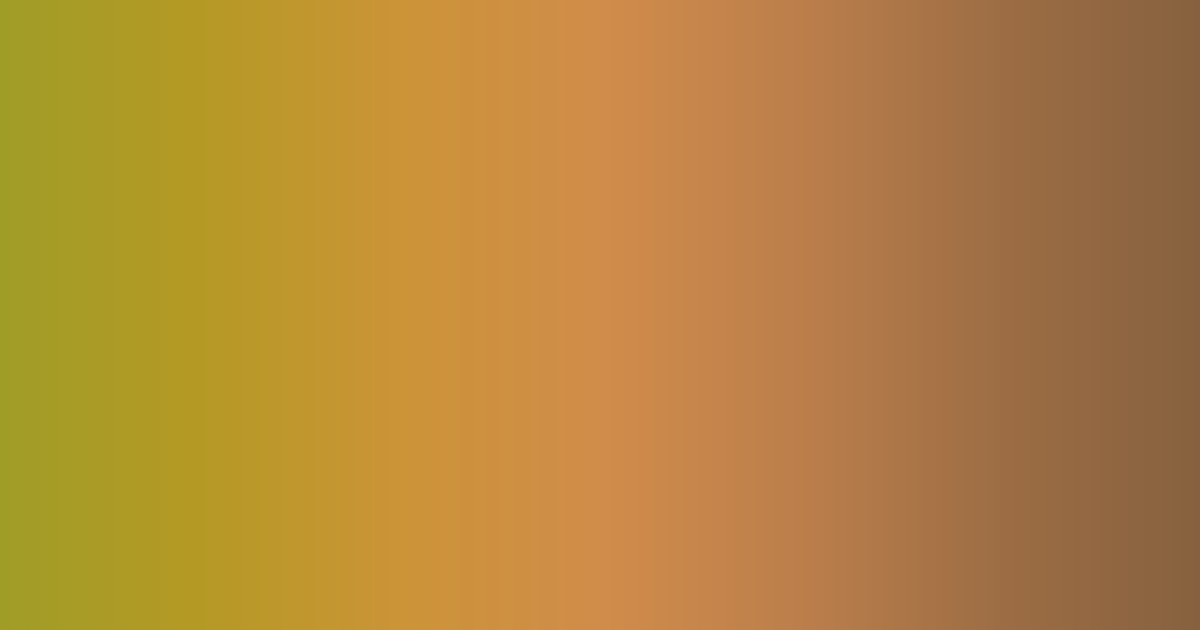 Analogous olive, orange and brown color palette