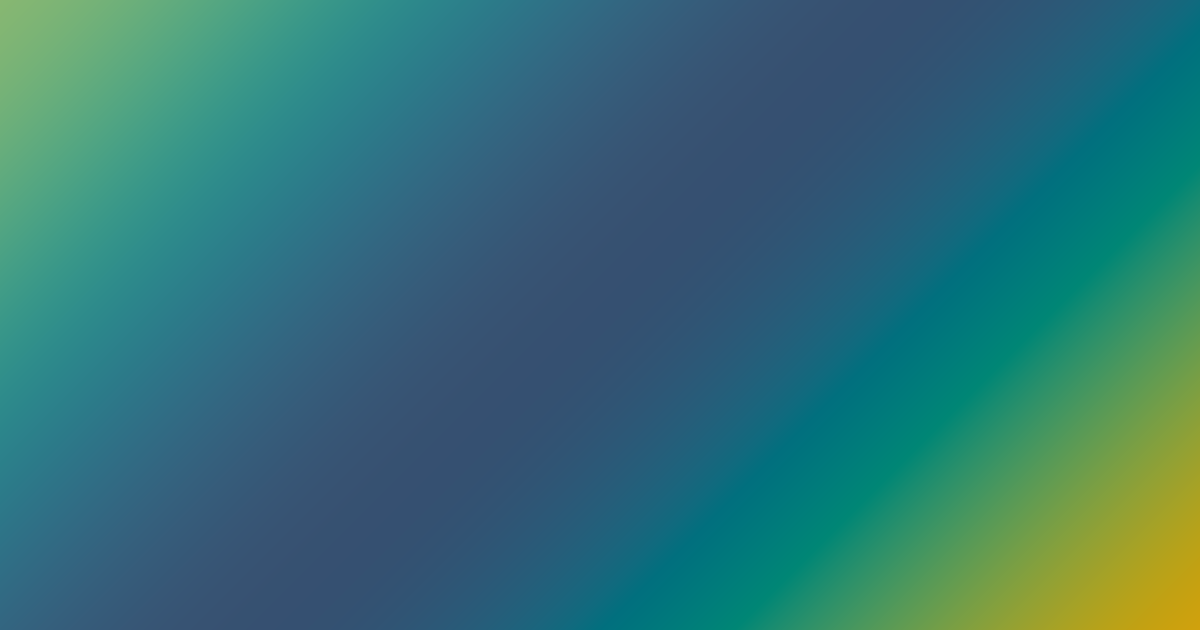 Green, teal, blue and mustard color palette