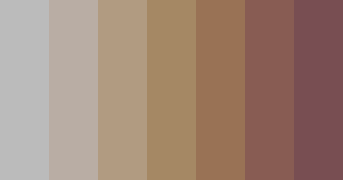 Gray and brown color palette