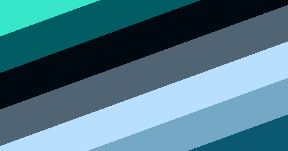 Farbpalette Analoges Cyan, Schwarz, Grau und Blau
