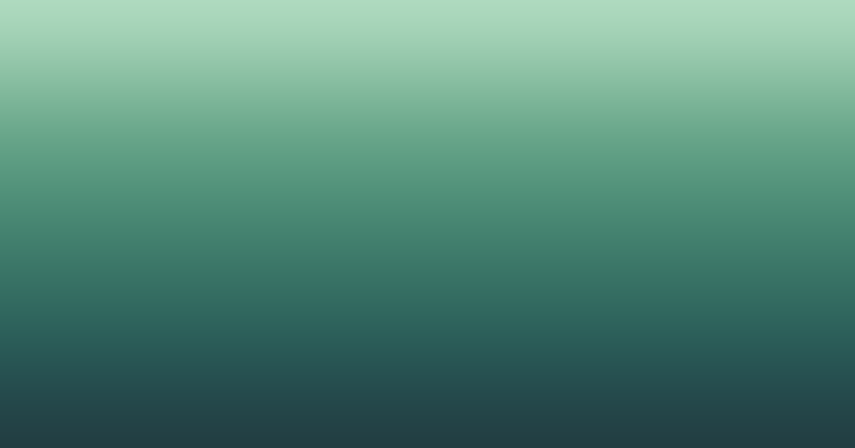 Analogous green to dark teal color palette