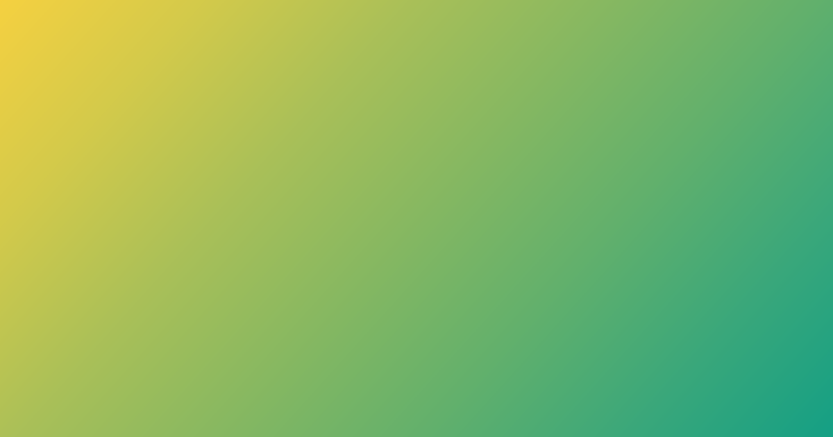 Yellow, green and teal color palette