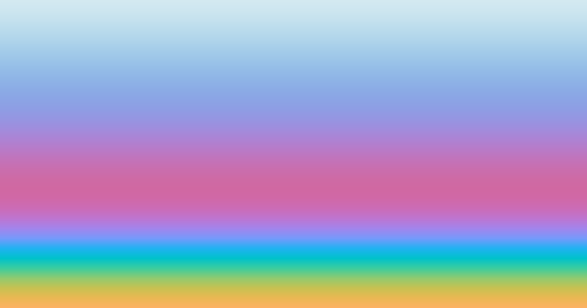 Pastel rainbow from blue to peach color palette