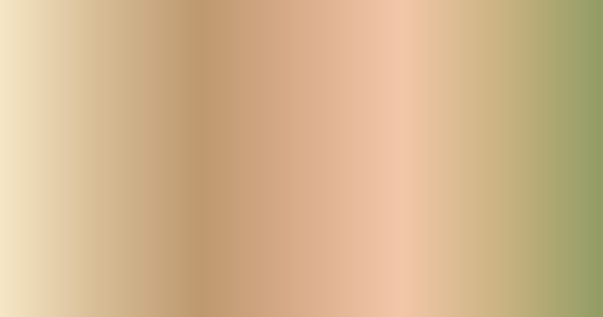 Pastel beige, peach and olive color palette