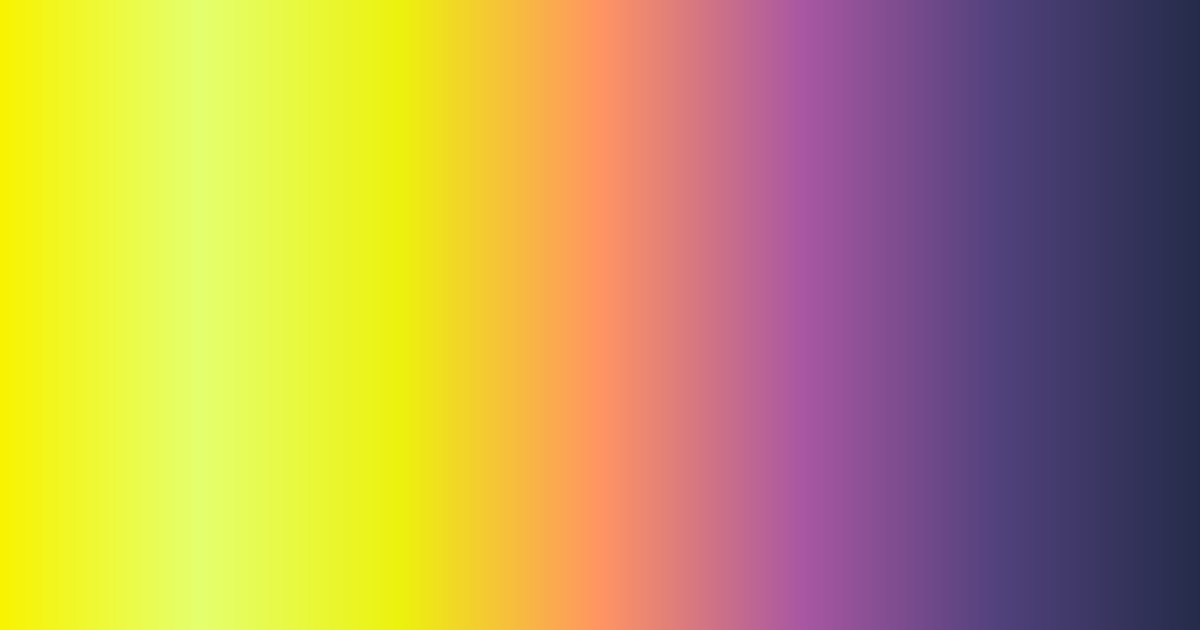 Jaune, orange, violet et bleu marine, palette de couleurs