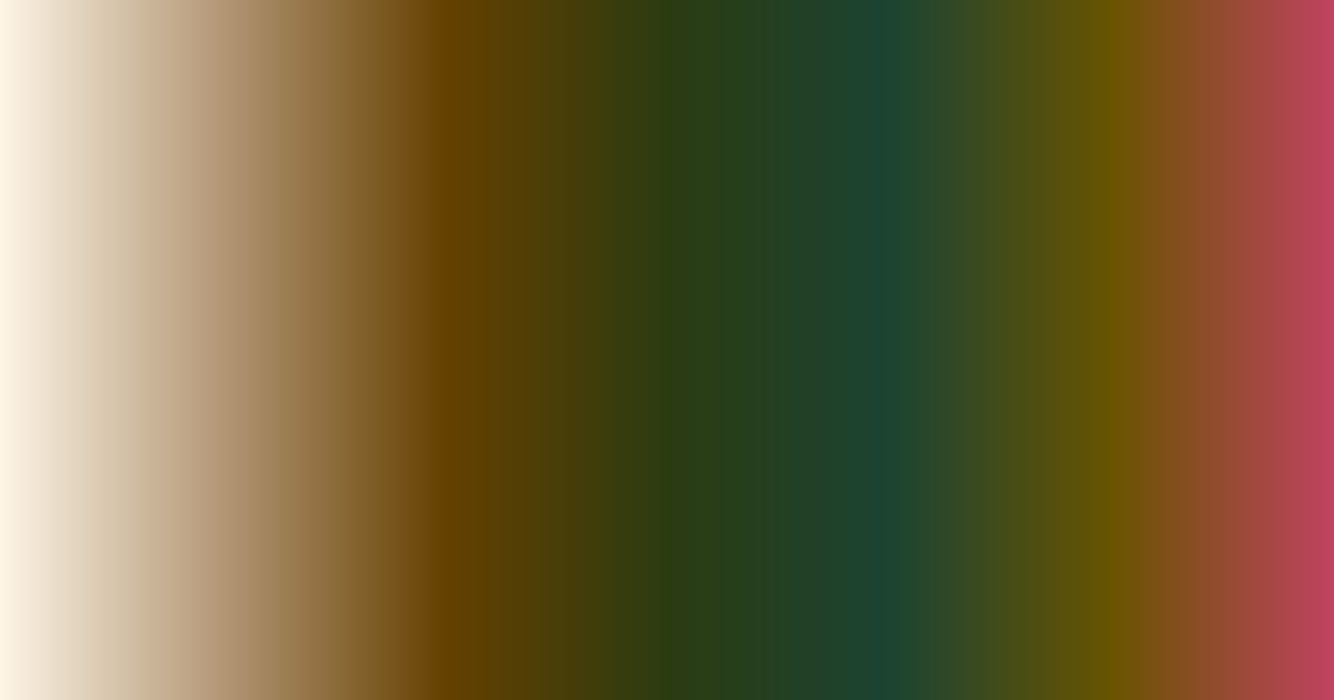 Off-white, brown, dark green and pink color palette