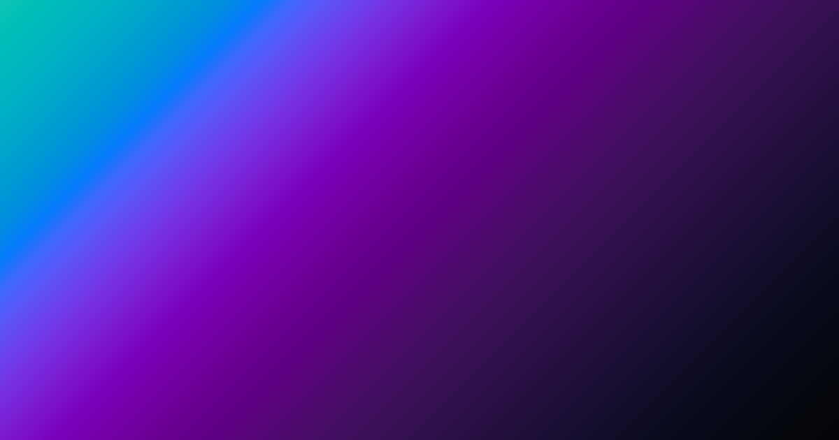Black, purple, blue and teal color palette