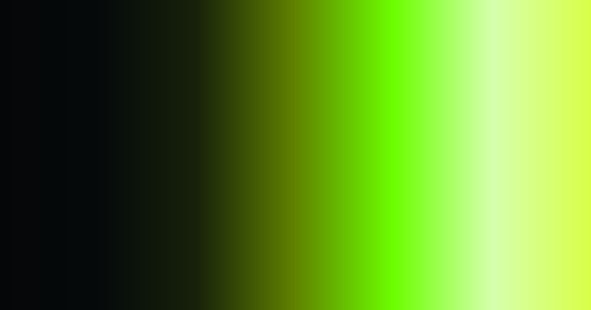 Black to light green color palette