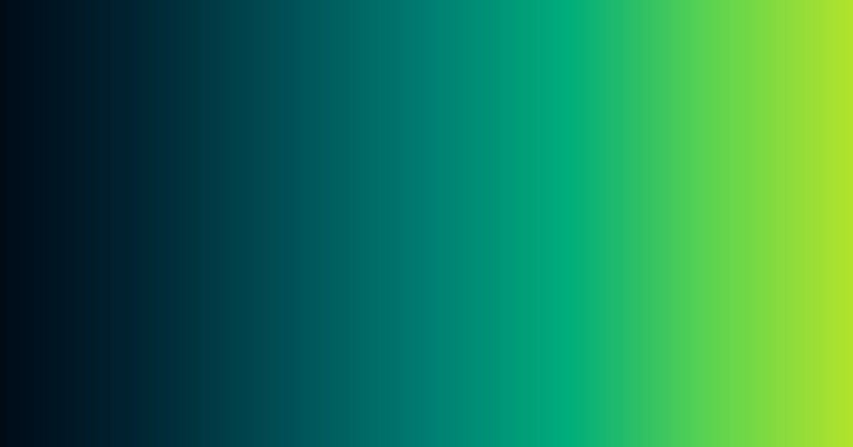 Black, teal and lime green color palette