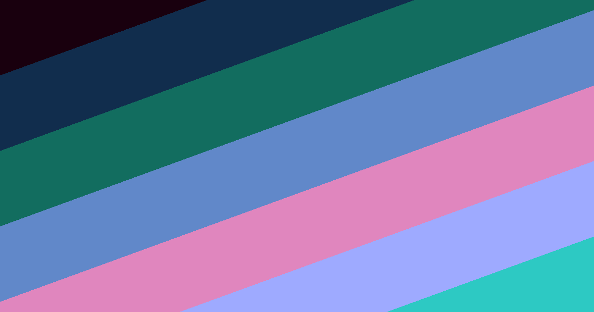 Preto, azul-marinho, rosa e turquesa: paleta de cores