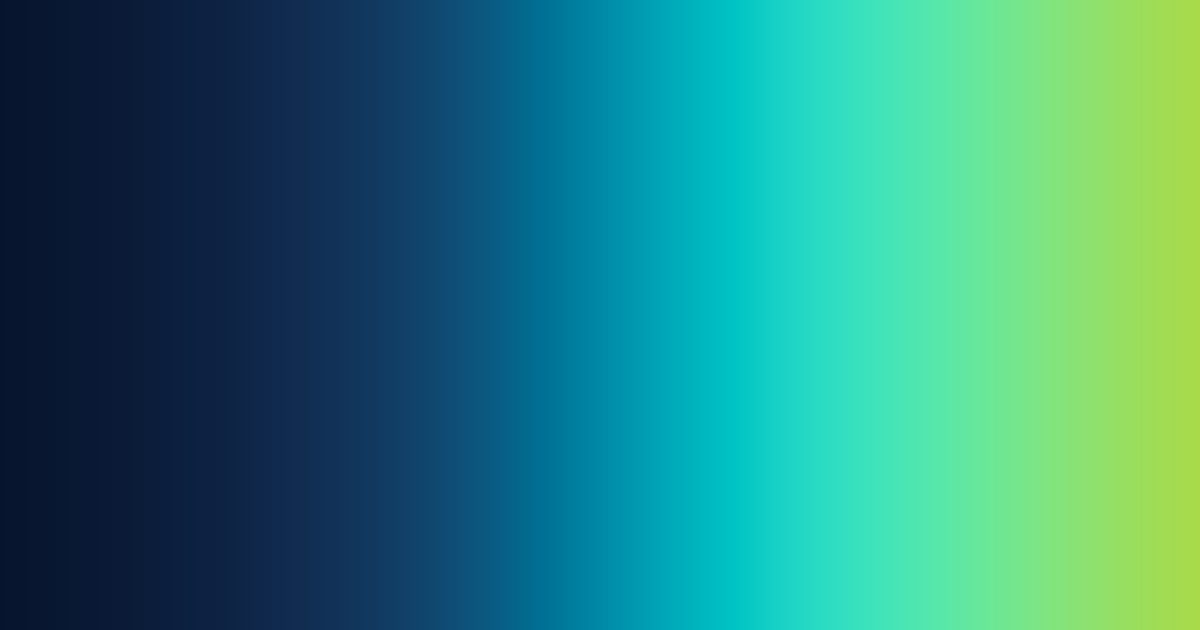 Tritone navy, teal and green color palette