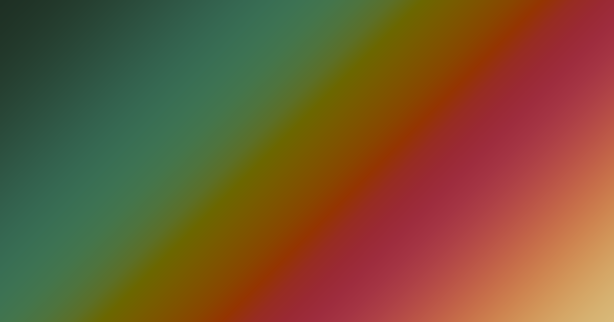 Dark green, olive, red and tan color palette