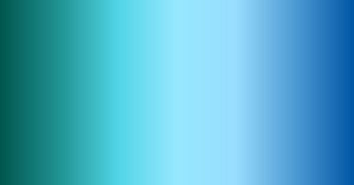 Verde azulado, azul claro y azul (análogos): paleta de colores