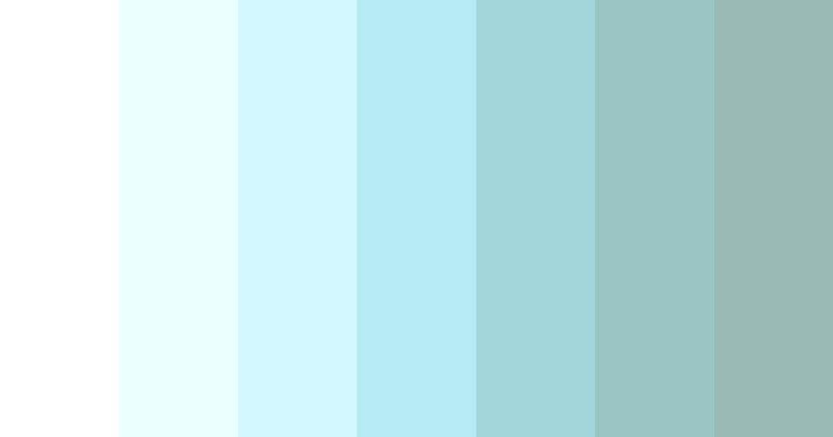 Monochrome white, light blue and gray color palette