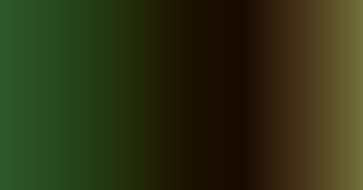 Vert foncé, noir et marron (analogues), palette de couleurs