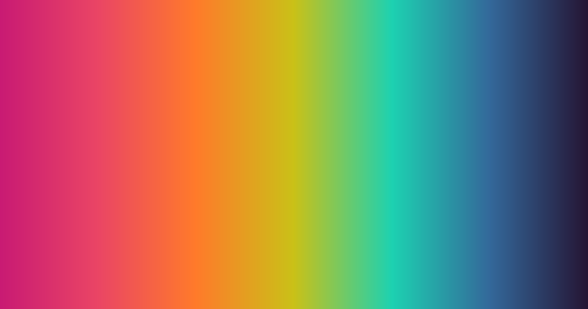 Arco-íris de magenta a azul-marinho: paleta de cores