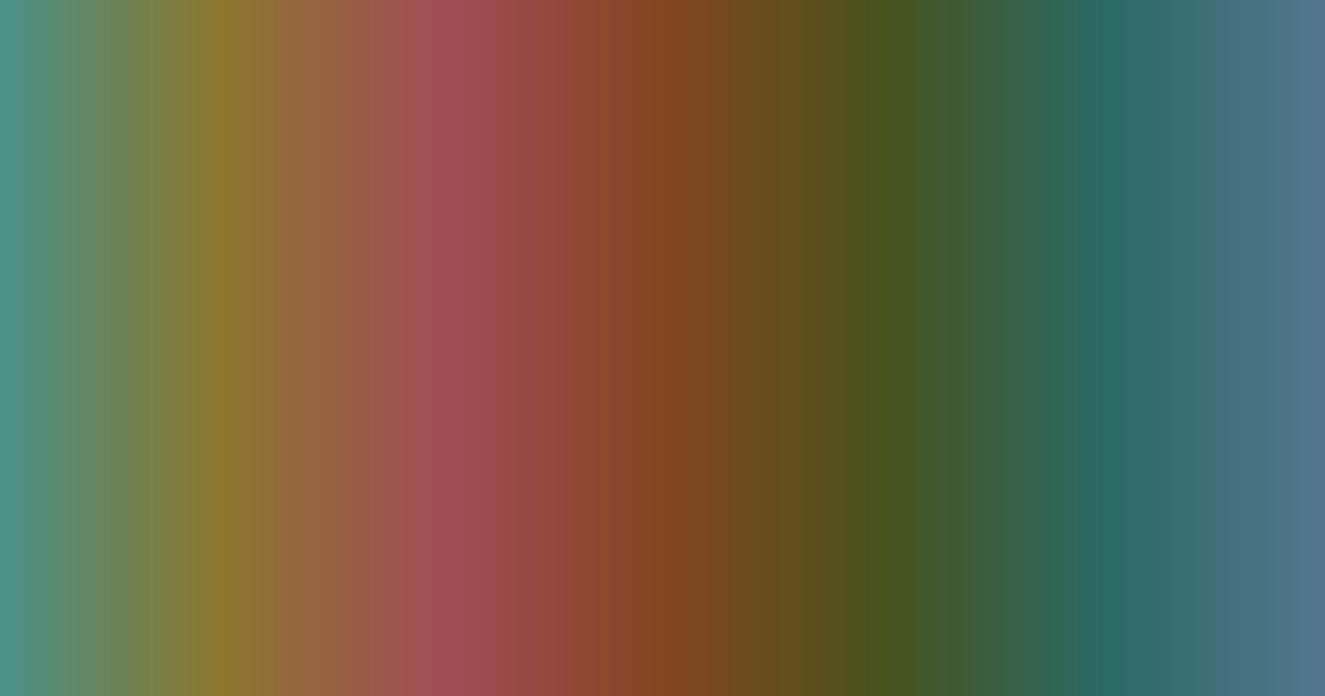 Teal, brown, olive and blue color palette