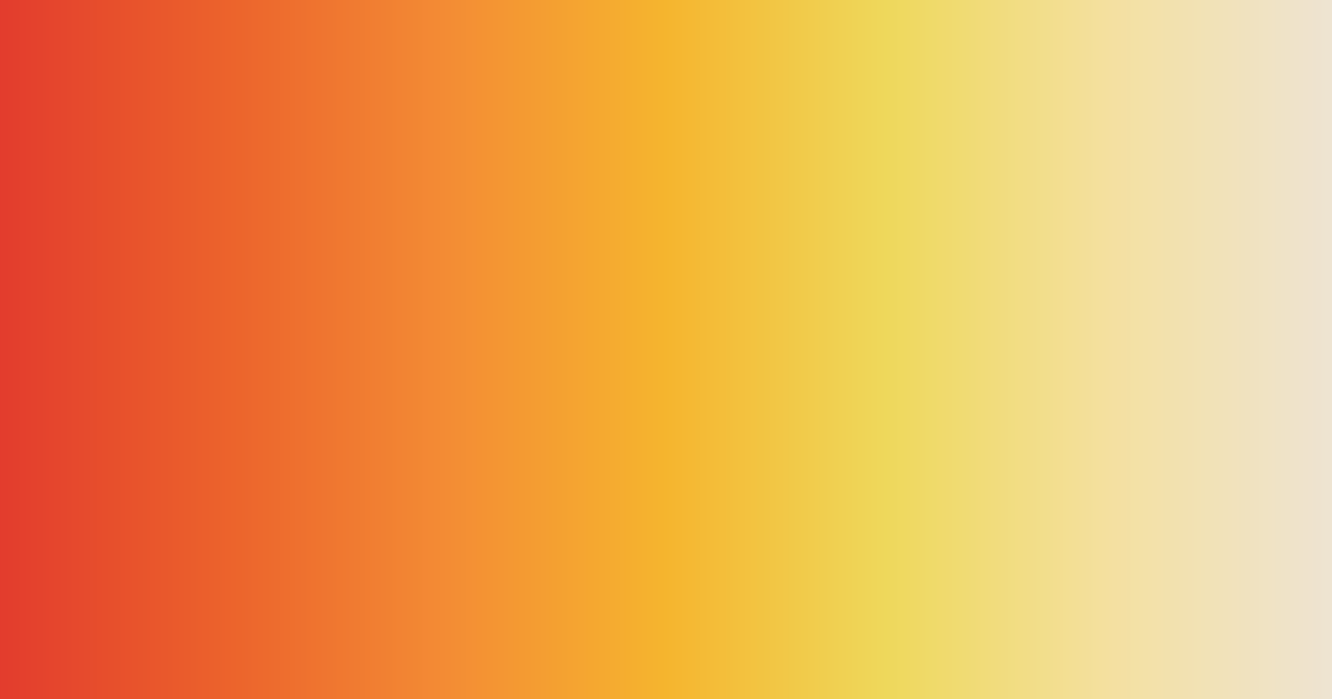Warm red, orange, yellow and beige color palette