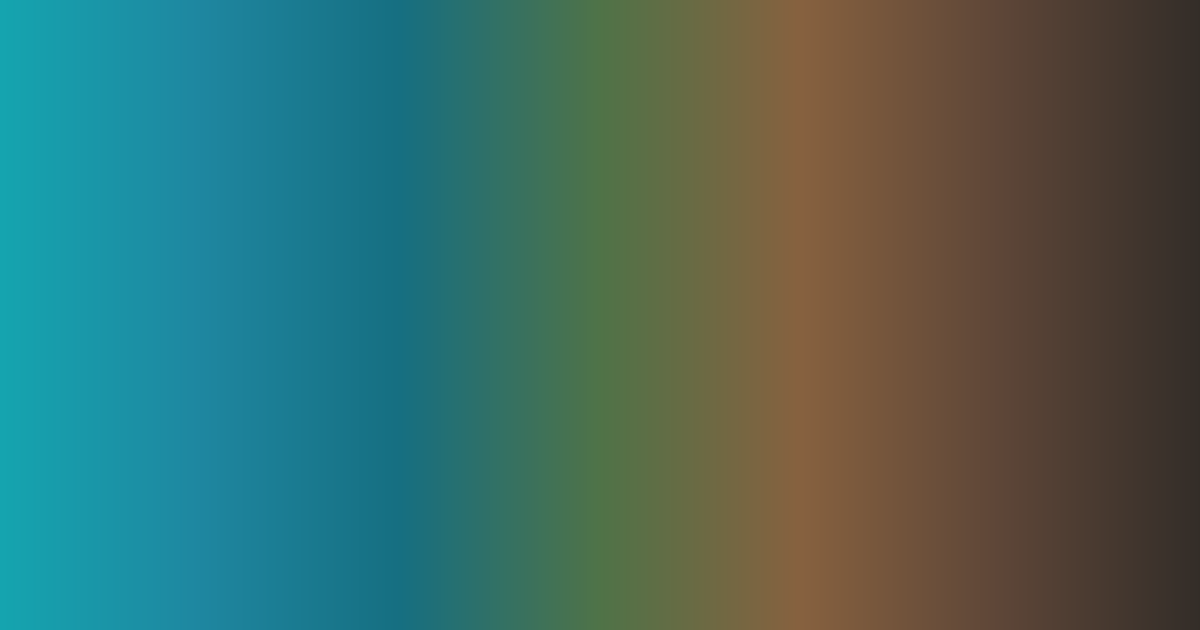 De verde azulado a marrón: paleta de colores