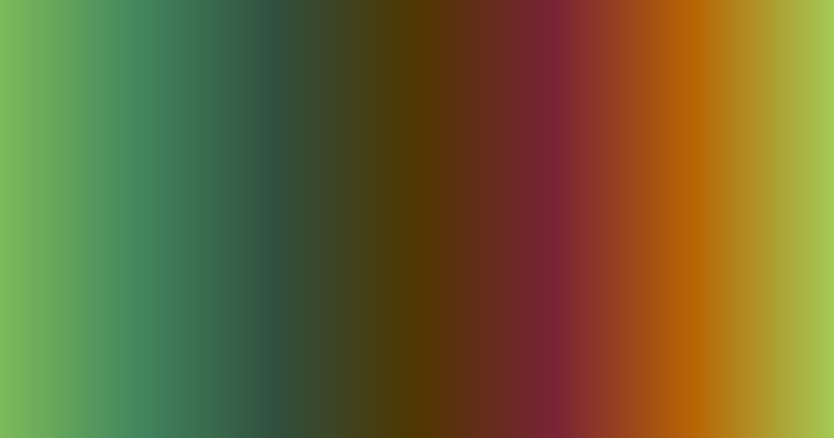Green, dark green, brown and maroon color palette