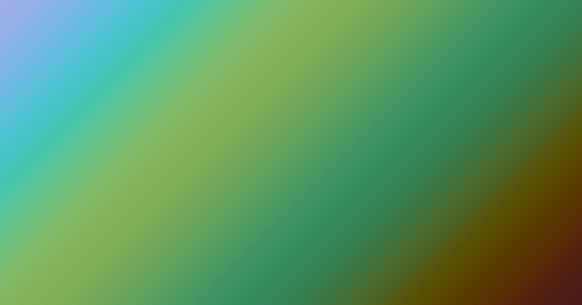 Light blue, teal, green and brown color palette