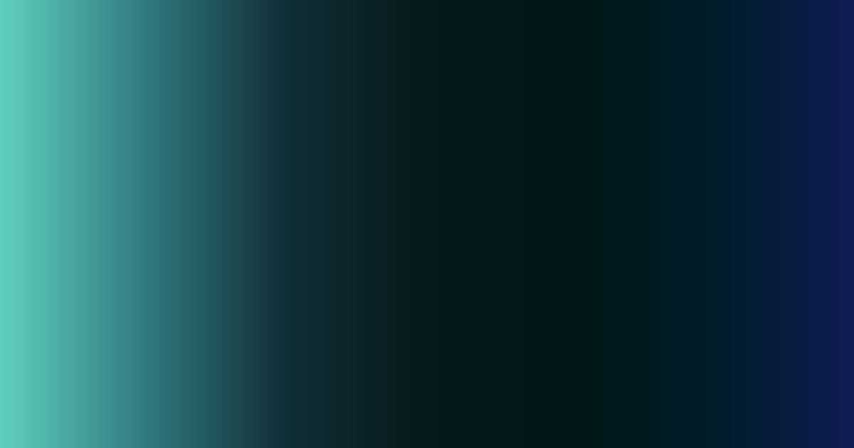 Analogous teal, navy and black color palette