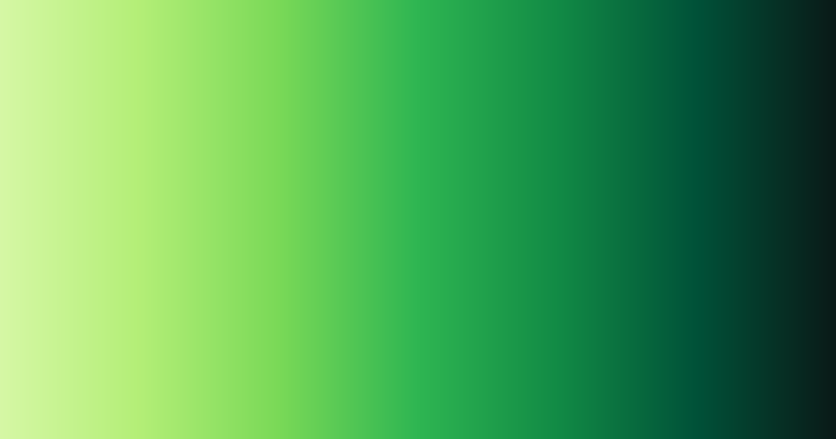 Vert clair, vert et vert foncé, palette de couleurs