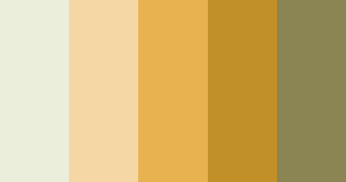 Farbpalette Gebrochenes Weiß, Orange und Braun