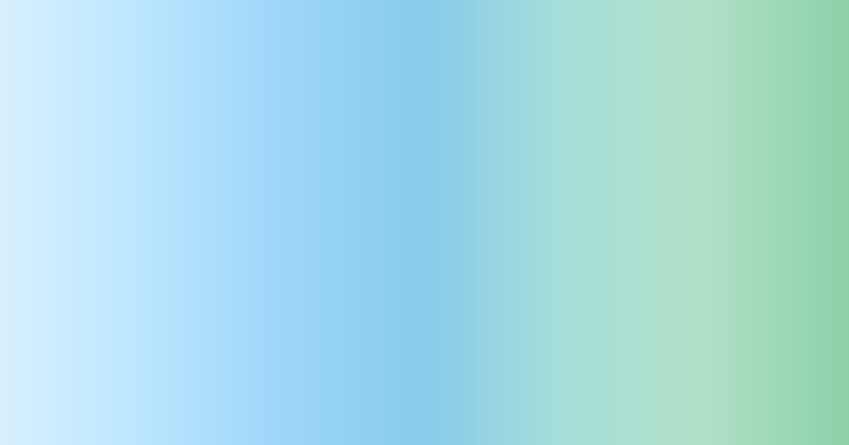 Pastel analogous blue to green color palette