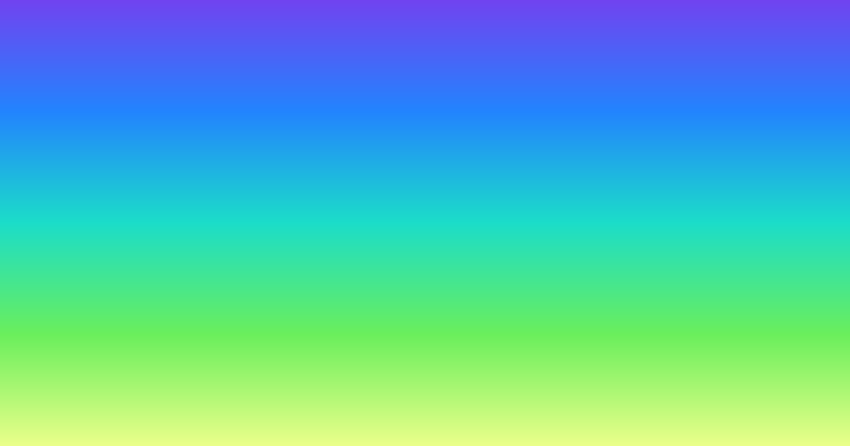 Vivid yellow, green and blue color palette