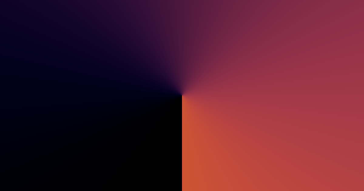 Black to red color palette