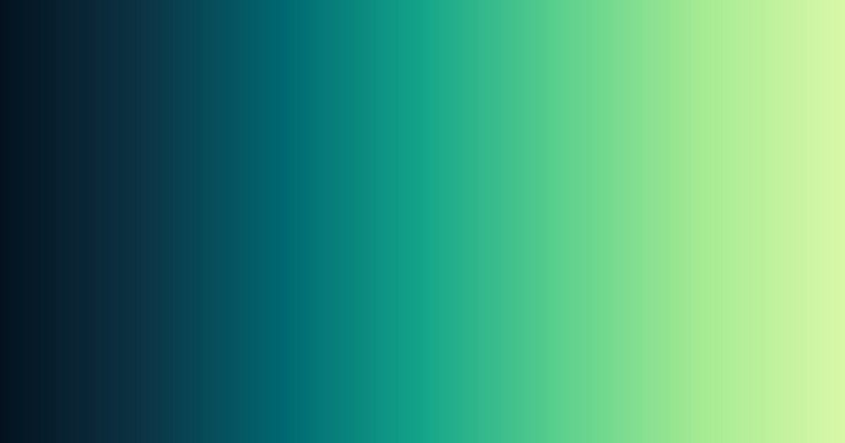 Black, teal and light green color palette