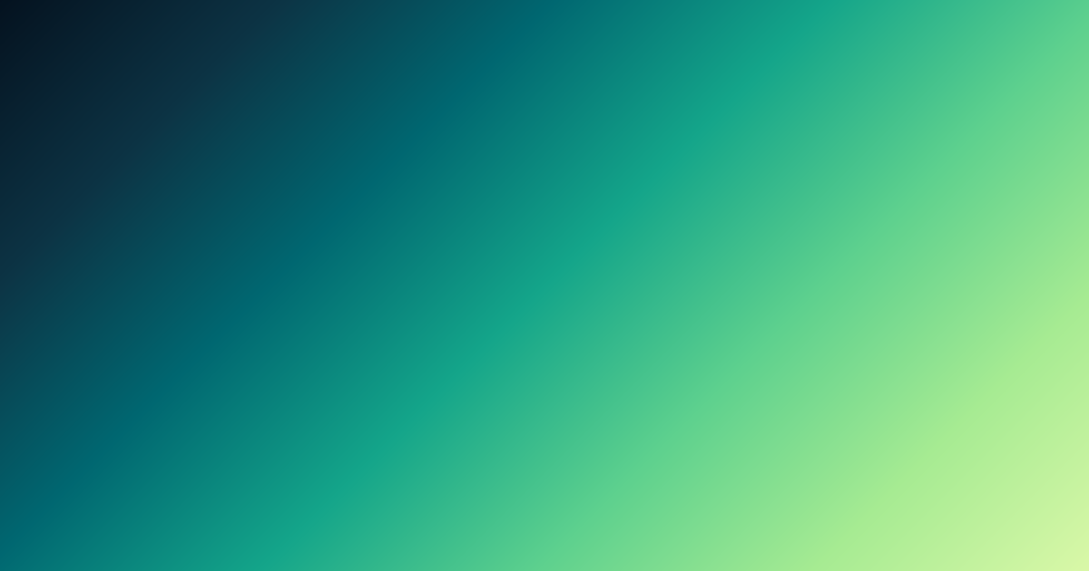 Black, teal and light green color palette