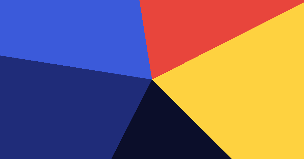 Navy, blue, red and yellow color palette