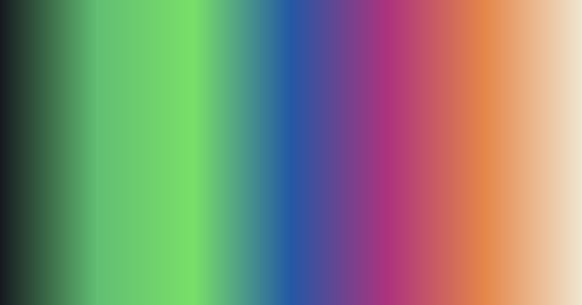 Farbpalette Regenbogenspektrum von Schwarz bis Gelbbraun