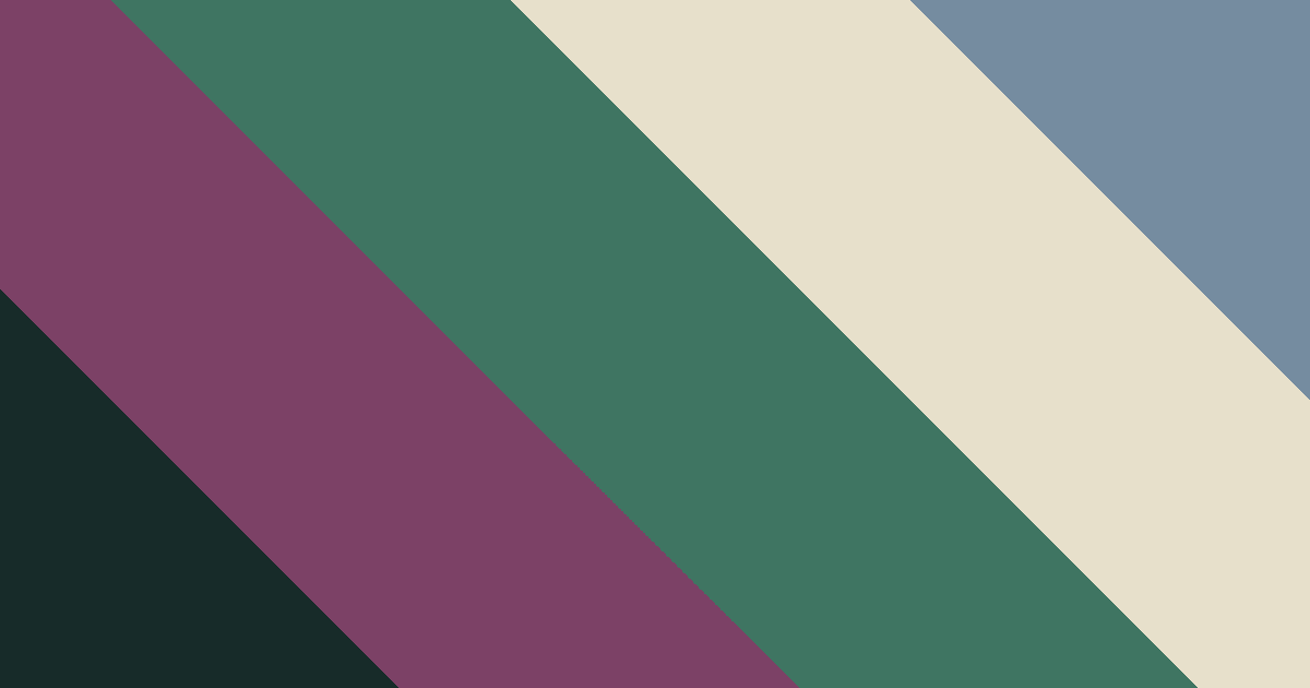 Black, teal, gray and blue color palette