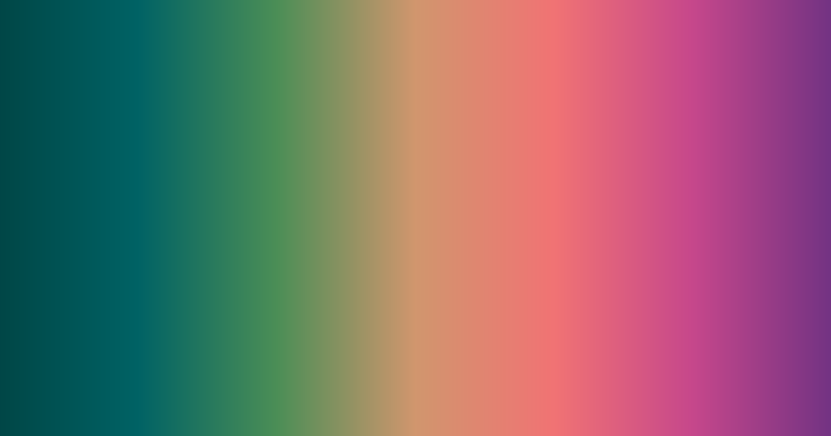 Farbpalette Türkis, Gelbbraun, Rosa und Violett