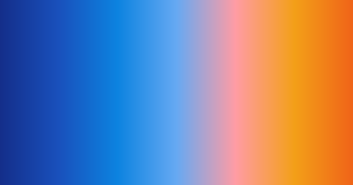 Azul, rosa, durazno y naranja en tonos vivos: paleta de colores