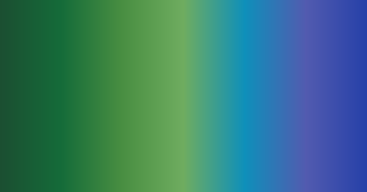 Tritone dark green, teal and blue color palette