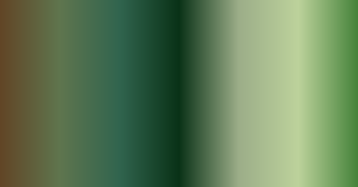 Palet warna Cokelat, hijau gelap, abu-abu, dan hijau