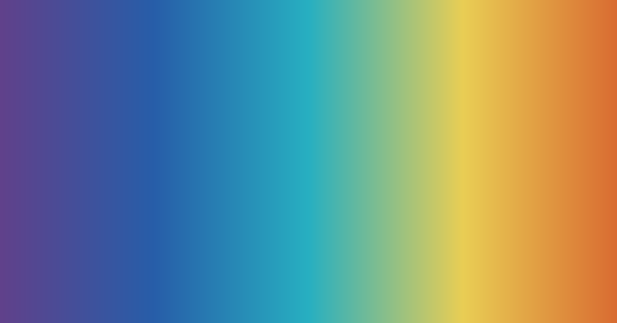 Purple, blue, green and orange color palette