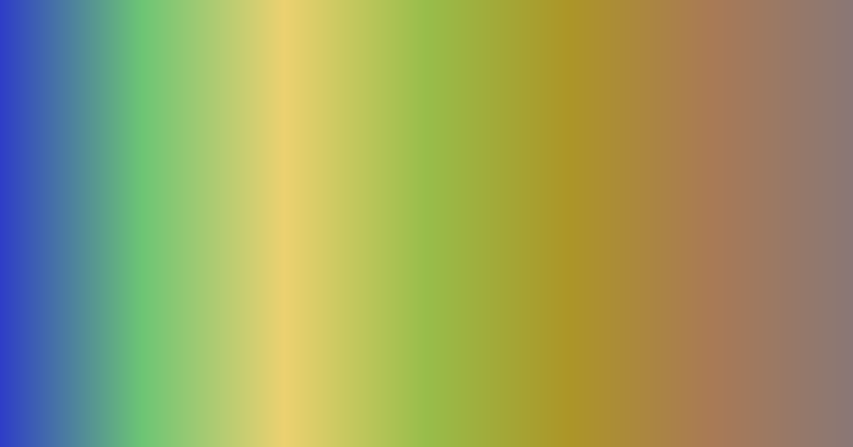Palet warna Biru, hijau, cokelat, dan abu-abu