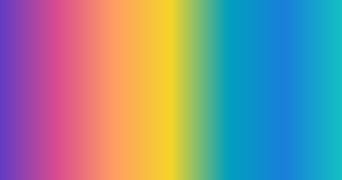 Rainbow from purple to blue color palette