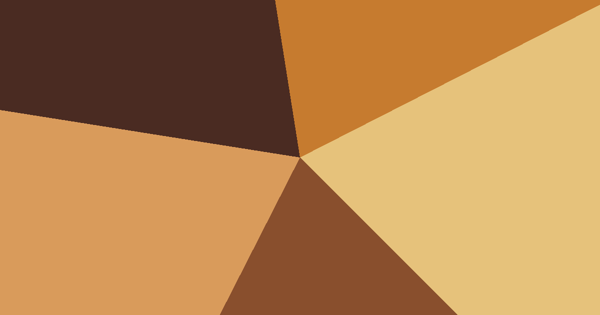 Analogous brown, tan and orange color palette