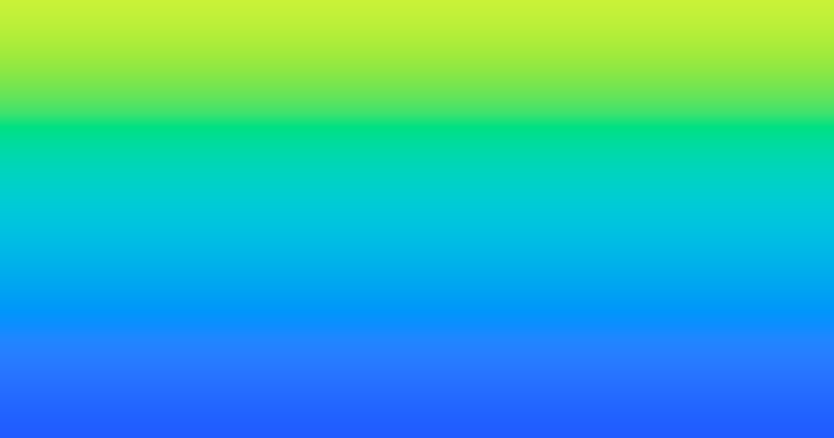 Vivid duotone blue to lime green color palette